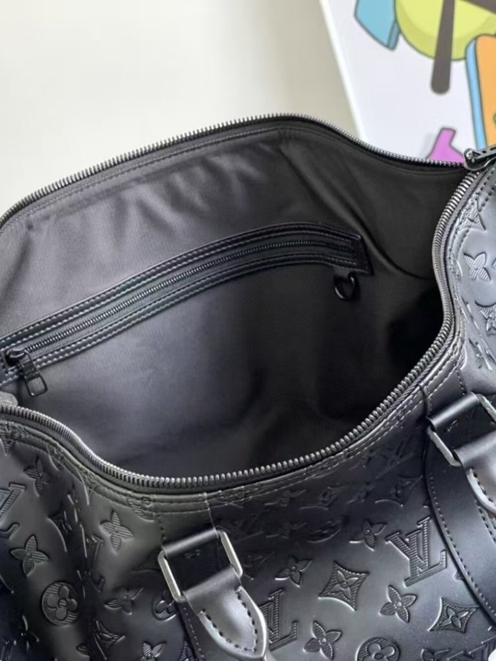Louis Vuitton Keepall 50 Monogram Shadow Leather - Picture 8 of 9